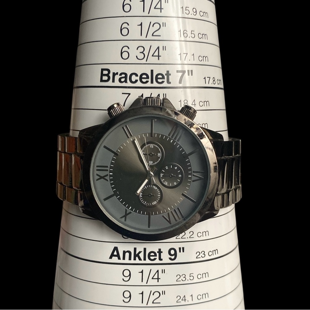 Gunmetal Gray Chronograph Watch - Accutime Watch Corp